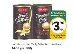Foodworks Jarrah Coffee Selected Varieties offer