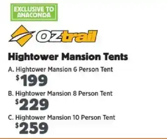 Oztrail Hightower Mansion Tents