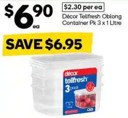 Woolworths décor tellfresh Oblong Container offer
