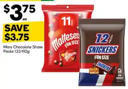 Woolworths Mars Chocolate Share Packs offer