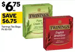 Woolworths Twinings Tea Bags offer