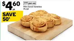 Woolworths Mini Scroll Varieties offer