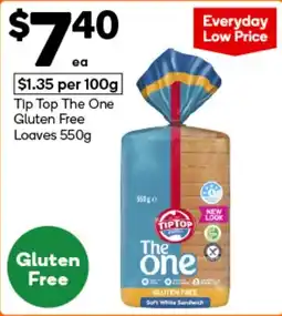 Woolworths Tip Top The One Gluten Free Loaves offer