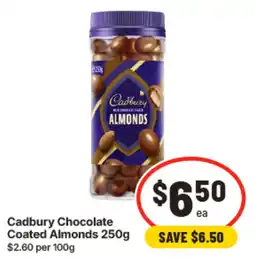 IGA Cadbury Chocolate Coated Almonds offer