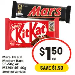 IGA Mars, Nestlé KitKat Medium Bars offer