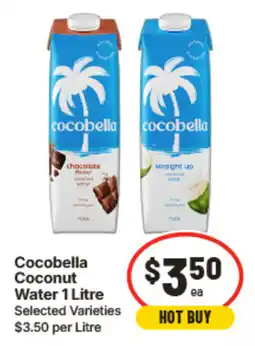 IGA Cocobella Coconut Water 1 Litre Selected Varieties offer