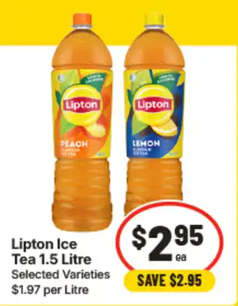 Lipton Ice Tea 1.5 Litre Selected Varieties