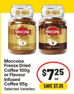 IGA Moccona Freeze Dried Coffee or Flavour Infused Coffee offer