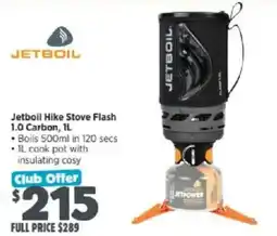 Anaconda Jetboil Hike Stove Flash 1.0 Carbon offer