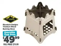 Anaconda Mountain Designs Titanium Wood Burning Stove offer