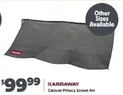 Anaconda Karraway Caravan Privacy Screen 4m offer