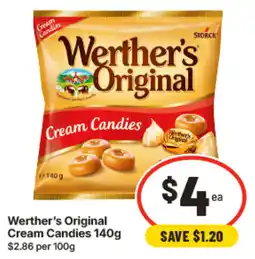 IGA Werther's Original Cream Candies offer