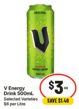 IGA V Energy Drink offer