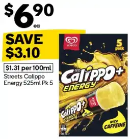 Woolworths Streets Calippo Energy offer