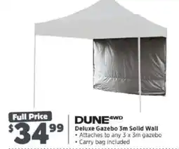Anaconda Dune4WD Deluxe Gazebo 3m Solid Wall offer