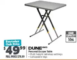 Anaconda Dune4WD Personal Escape Table offer