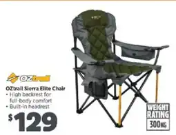 Anaconda OZtrail Sierra Elite Chair offer
