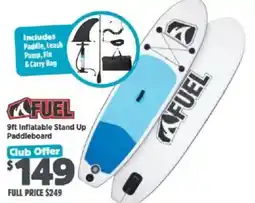 Anaconda Fuel 9ft Inflatable Stand Up Paddleboard offer