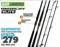 Anaconda Shimano 2026 Anarchy Elite Rods offer