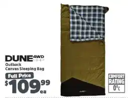 Anaconda Dune4WD Outback Canvas Sleeping Bag offer