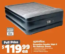 Anaconda spinifex Dreamline Double High II Air Mattress Queen offer