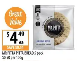 Supabarn Mr Pitta Pitta Bread offer