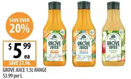 Supabarn Grove Juice 1.5L Range offer