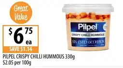 Supabarn Pilpel Crispy Chilli Hummous offer