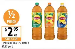 Supabarn Lipton Ice Tea 1.5L Range offer