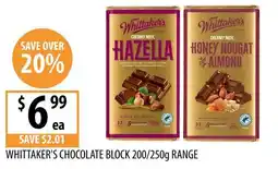 Supabarn Whittaker's Chocolate Block offer