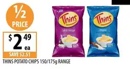 Supabarn Thins Potato Chips offer