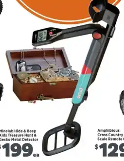 Anaconda Minelab Hide & Beep Kids Treasure Hunt & Gecko Metal Detector offer