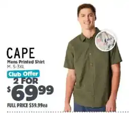 Anaconda Cape Mens Printed Shirt offer