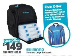Anaconda Shimano Large Backpack offer
