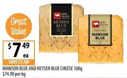 Supabarn Mawson Blue and Heysen Blue Cheese offer