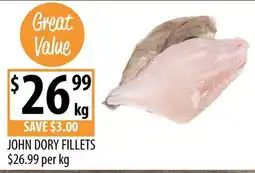Supabarn John Dory Fillets offer