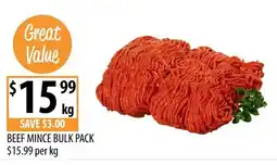Supabarn Beef Mince Bulk Pack offer