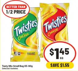 IGA Twisties Tasty Mix Small Bag offer