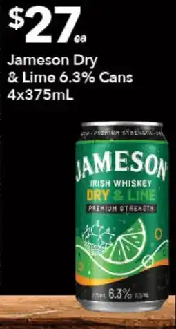 Ritchies Jameson Dry & Lime offer