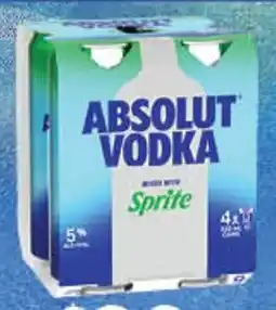 Ritchies Absolut Vodka mixed with Sprite offer