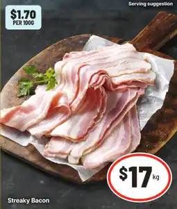 IGA Streaky Bacon offer