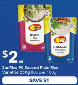 Ritchies SunRice 90 Second Plain Rice Varieties offer