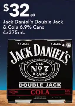 Ritchies Jack Daniel's Double Jack Cola offer