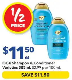Ritchies OGX Shampoo & Conditioner Varieties offer