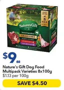 Ritchies Nature's Gift Dog Food Multipack Varieties offer