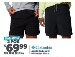 Anaconda Columbia Adults Backcast II PFG Water Shorts offer