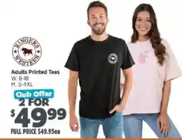 Anaconda Ringers Western Adults Printed Tees offer