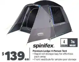 Anaconda spinifex Premium Lodge 4-Person Tent offer