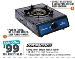 Anaconda Companion Single Wok Cooker offer