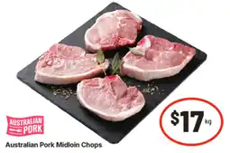 IGA Australian Pork Midloin Chops offer